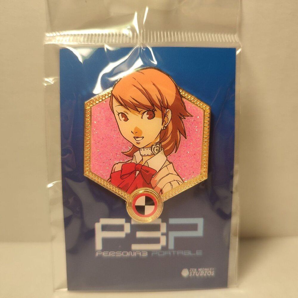 Persona 3 Portable Yukari Takeba Enamel Pin Official Atlus Collectible Figure
